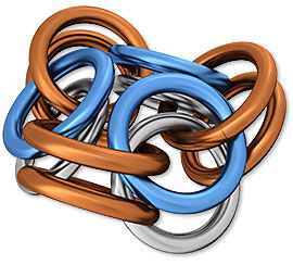 Linked jump rings
